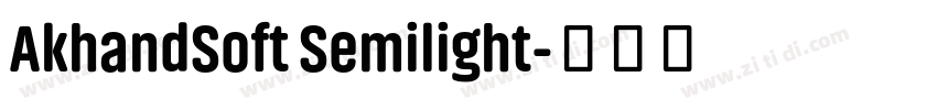 AkhandSoft Semilight字体转换